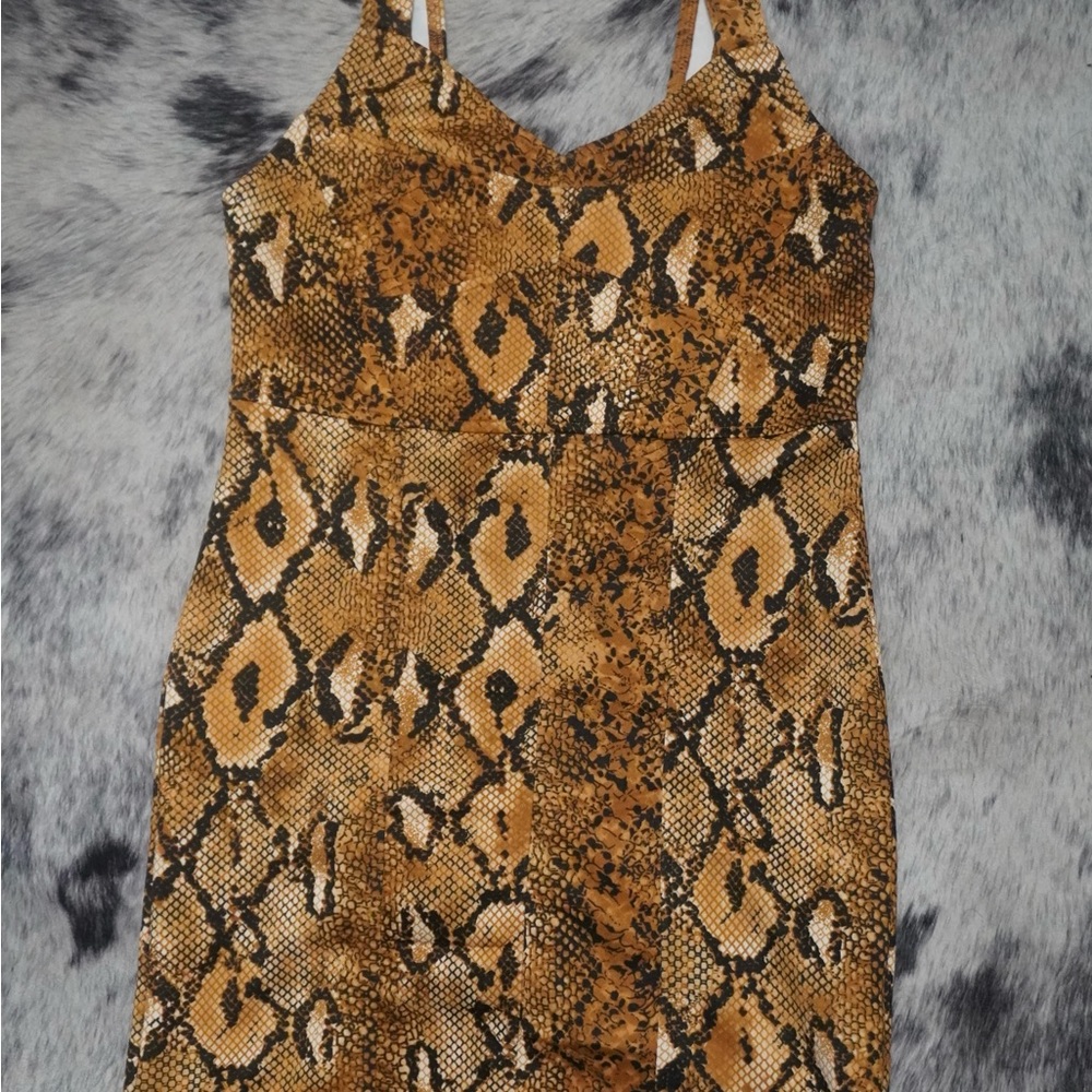 Reptile Patterned Dress